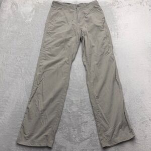 REI Pants Mens 30x32 Tan Sahara Hiking Outdoor Lightweight UPF 50 Nylon Straight